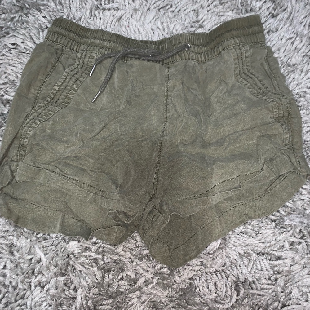 green shorts